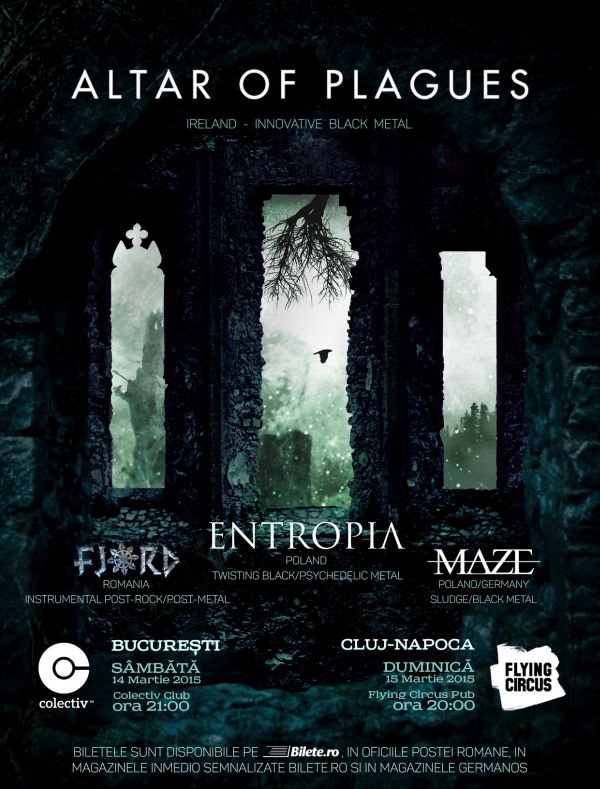 Concert Fjord la Cluj Napoca alaturi de Altar Of Plagues (Irlanda)